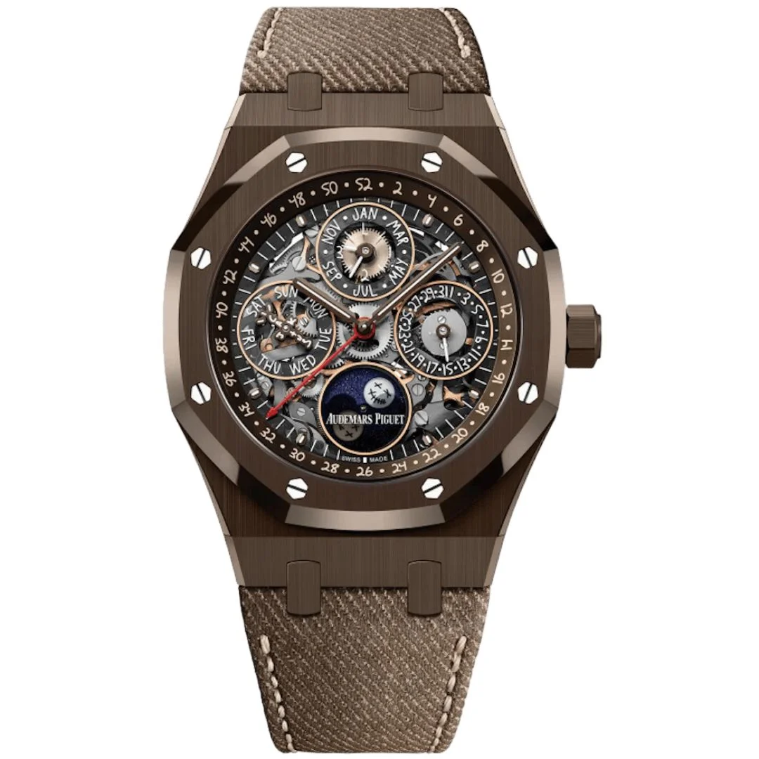 26585cm-oo-d301ve-01_main Audemars Piguet Royal Oak Perpetual Calendar Openworked "Cactus Jack" 26585CM