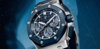 源於汝拉山谷夜空景色/愛彼「雲夜藍50」陶瓷系列腕錶 源於汝拉山谷夜空景色/愛彼「雲夜藍50」陶瓷系列腕錶