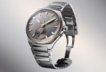 「蜥蜴角灰」錶盤再現大海光影 ARNOLD & SON Longitude 5°W鈦金屬限量腕錶