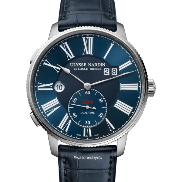 Ulysse Nardin Marine Torpilleur Dual Time Stainless Steel 44mm 3343-320-3A/1A